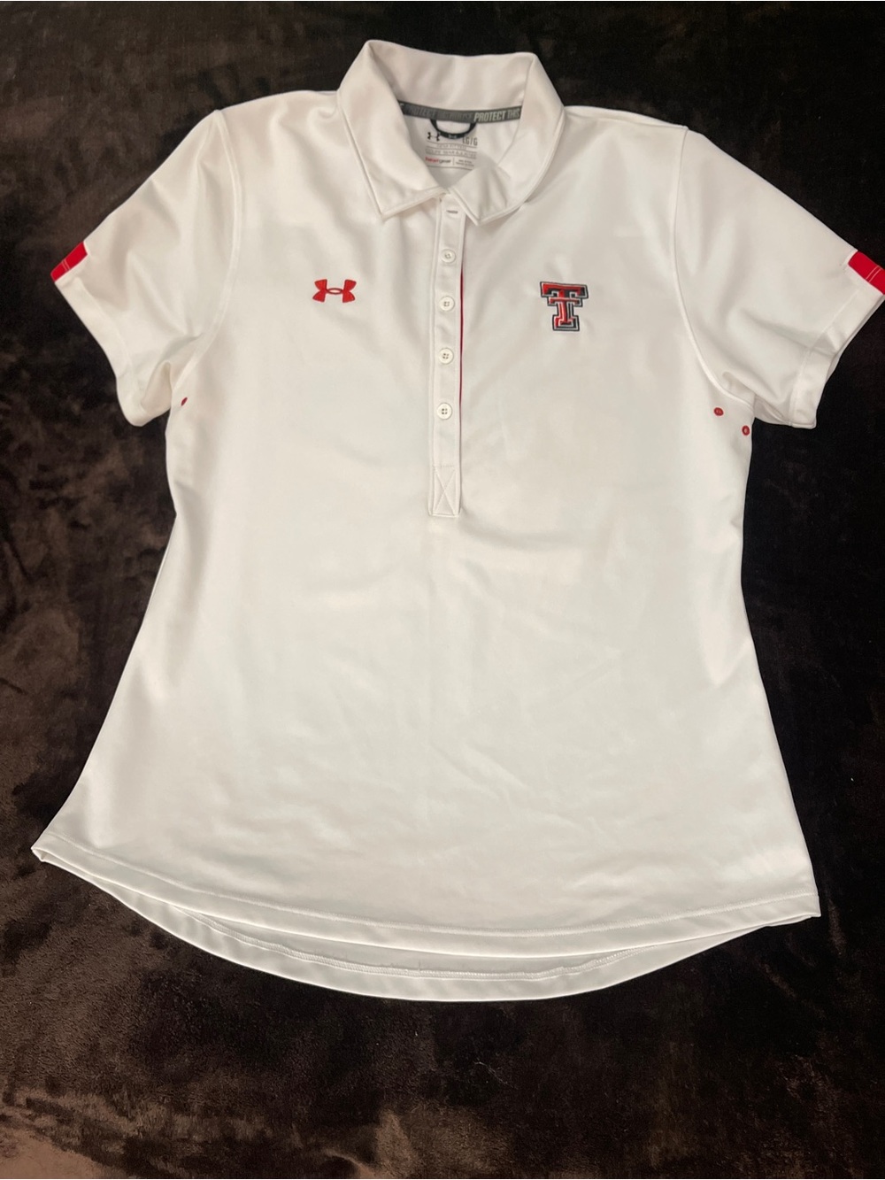 Under Armour Texas Tech Red Raiders Texas Tech Performance Polo Shirt Womens L